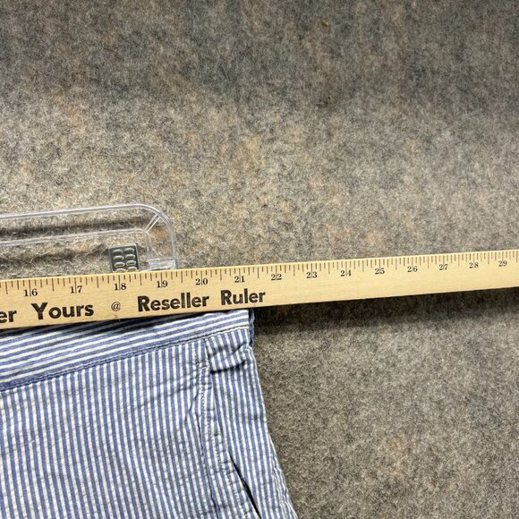 Polo Ralph Lauren Shorts Men 40 Blue Chino Flat Front Stretch Classic Seersucker - Picture 4 of 11